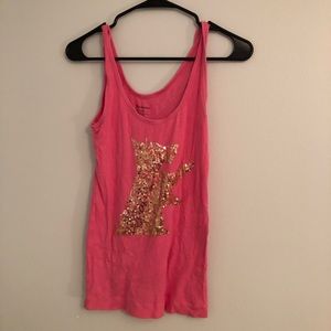 Juicy Couture Sequin Dog tank top